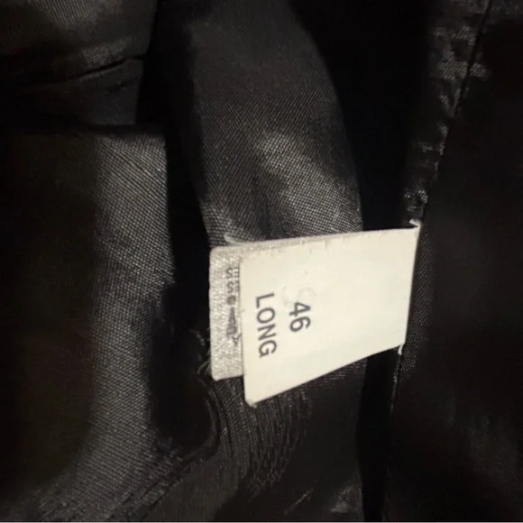 Silverado Mens Black Western Cowboy 2-Piece Suit Size 46 L Made In USA